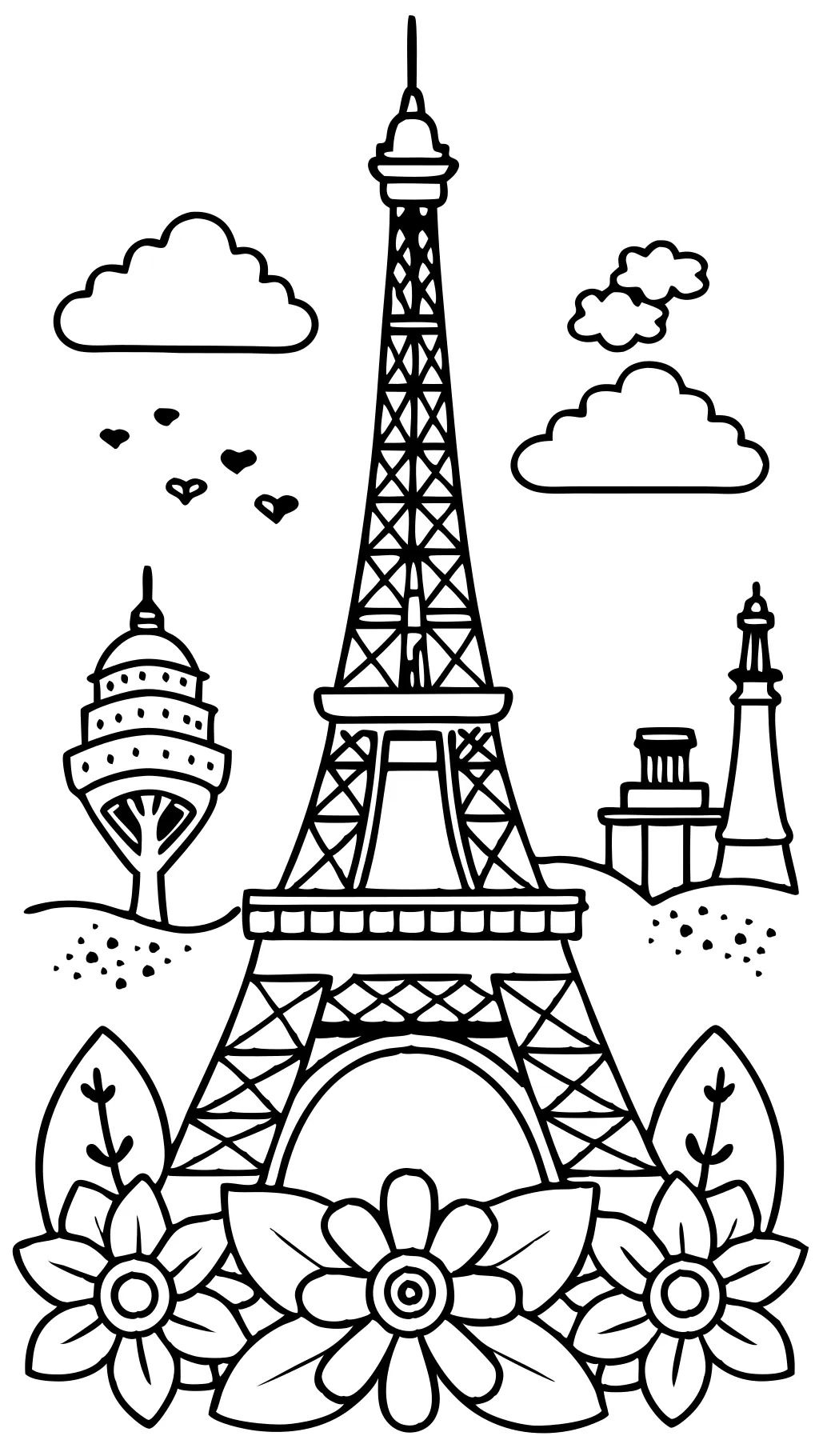 coloring pages of paris